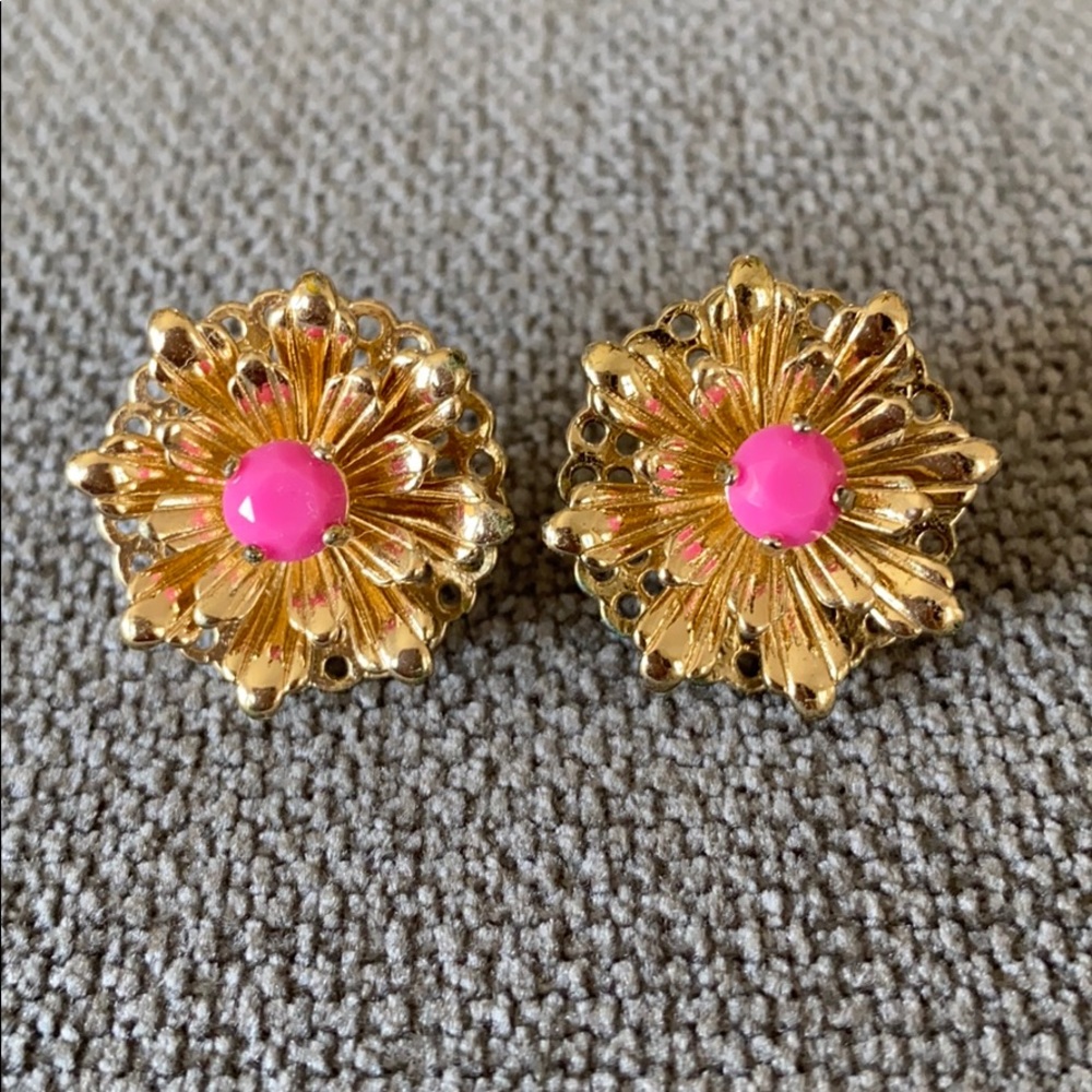 Banana Republic - Gold/Pink Burst Earrings